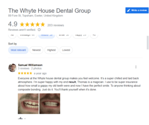 google review for clinic