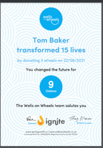 certificate ignite growth wells on wheels